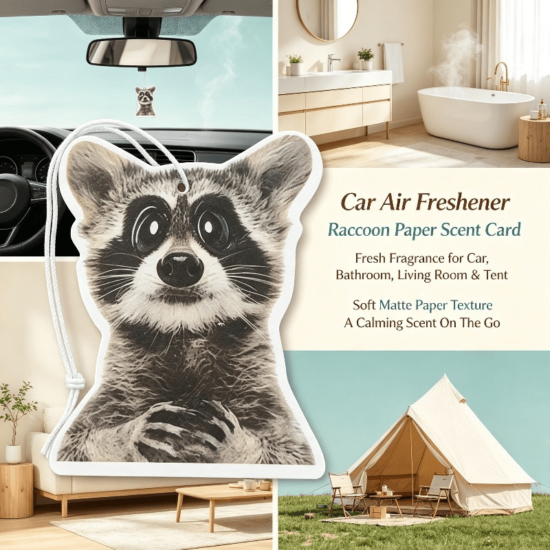 Car Air Freshener - Car Air Freshener Adorable Raccoon Animal