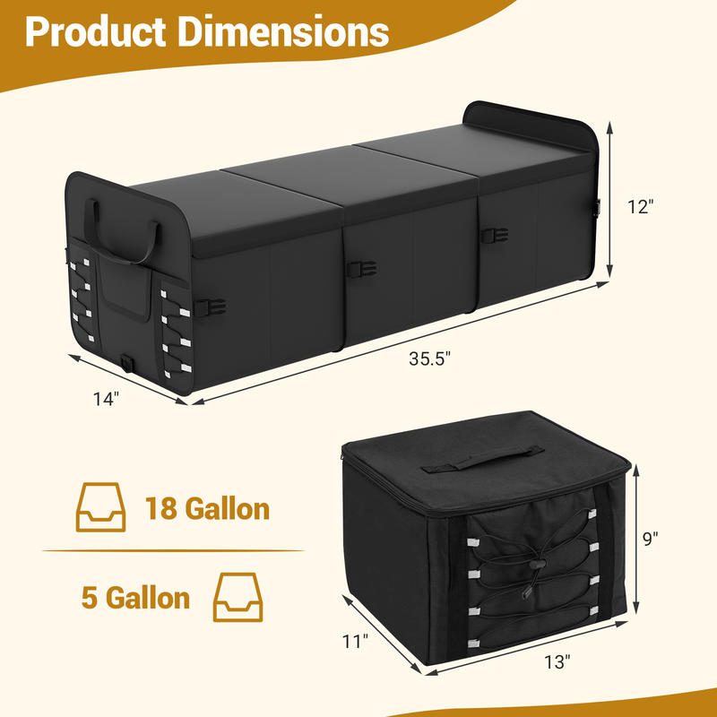 18 Gal Car Trunk Organizer wit - Car Organizer review and price