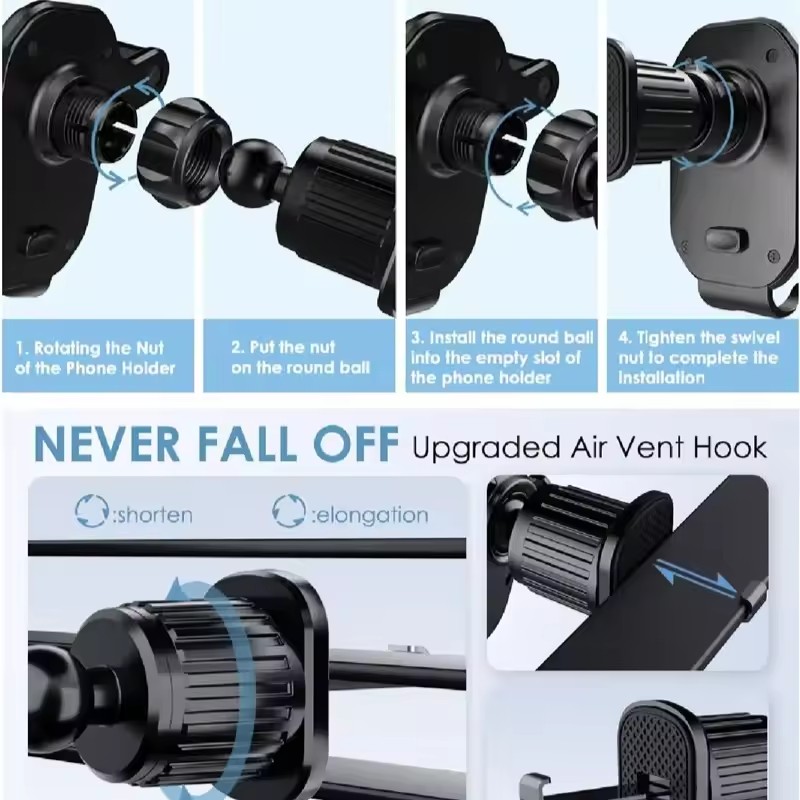 Universal Car Hook Base Phone  - Car Phone Holder review and price