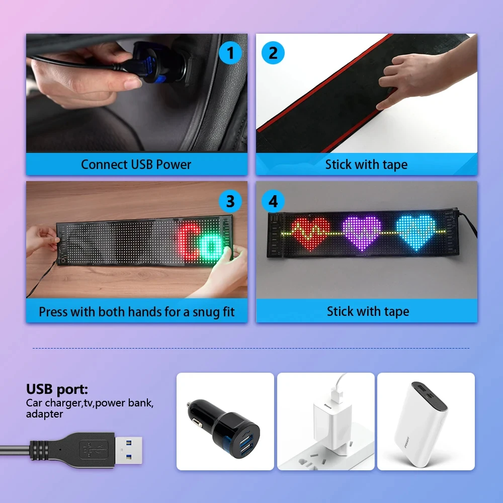 LED DIY Matrix Pixel Panel Led - Car Led Light review and price