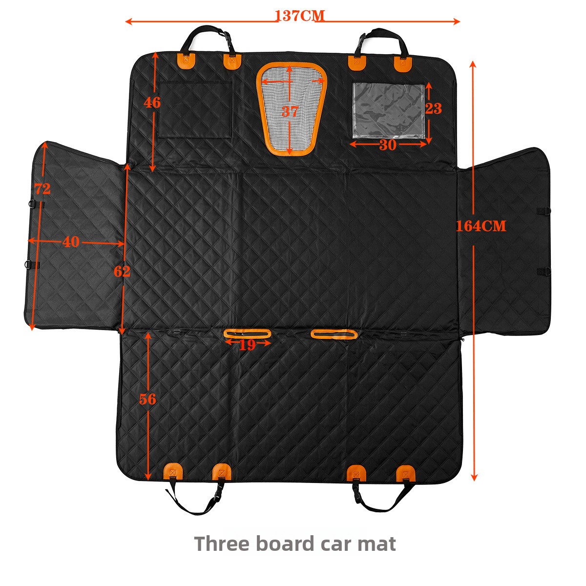 Three-Panel Solid Car Rear-Sea - Car Seat Cover review and price